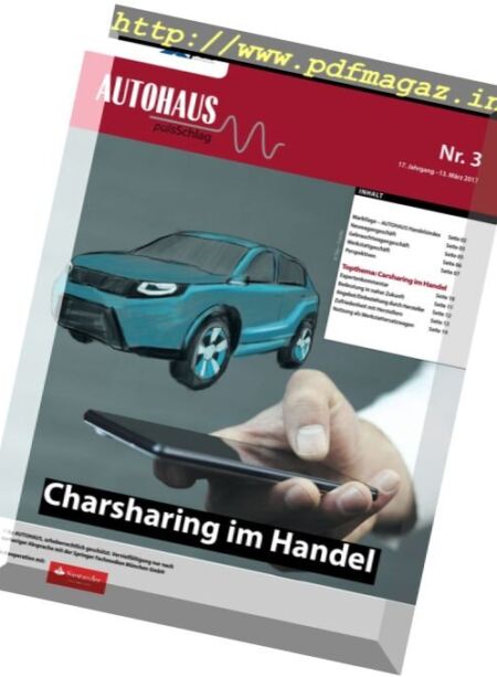 Autohaus pulsSchlag – 13 Marz 2017 Cover