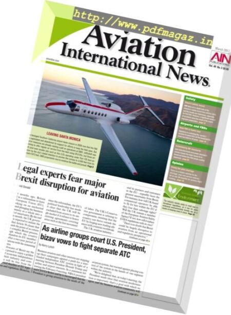 Aviation International News – March 2017 Cover