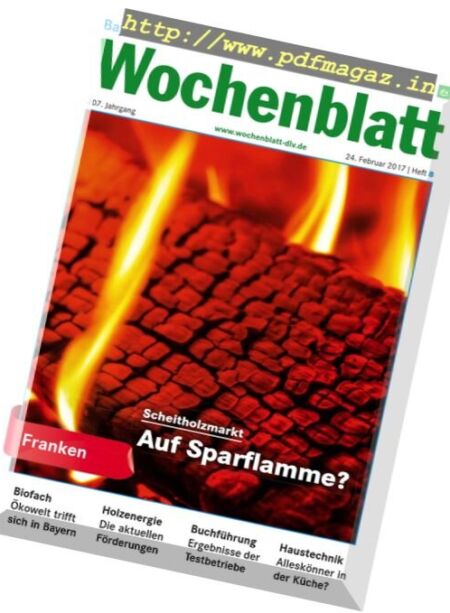 Bayerisches Landwirtschaftliches Wochenblatt – 24 Februar 2017 Cover