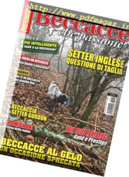 Beccacce Che Passione – Marzo-Aprile 2017