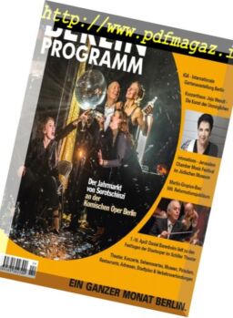 Berlin Programm – April 2017