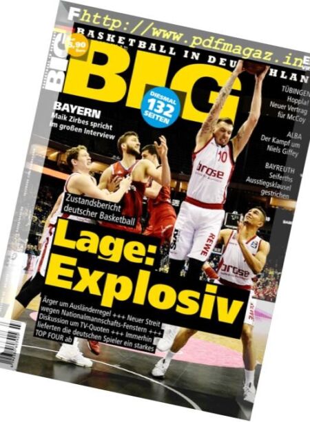 BIG – Basketball in Deutschland – Marz 2017 Cover