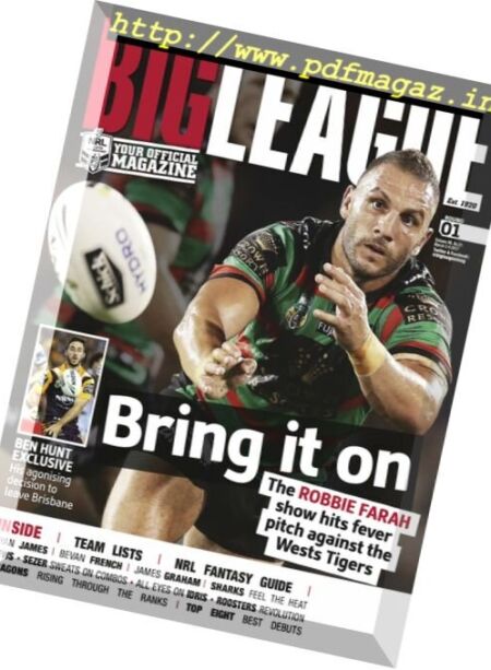Big League – Round 1 – 2-9 March 2017 Cover