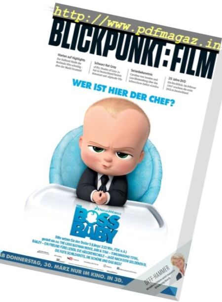 Blickpunkt Film – 20 Februar 2017 Cover