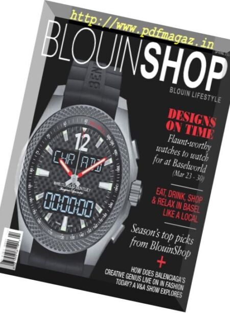 Blouin Lifestyle – Spring 2017 Cover