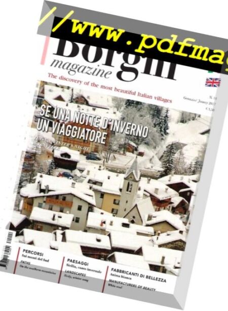 Borghi Magazine – Gennaio 2017 Cover