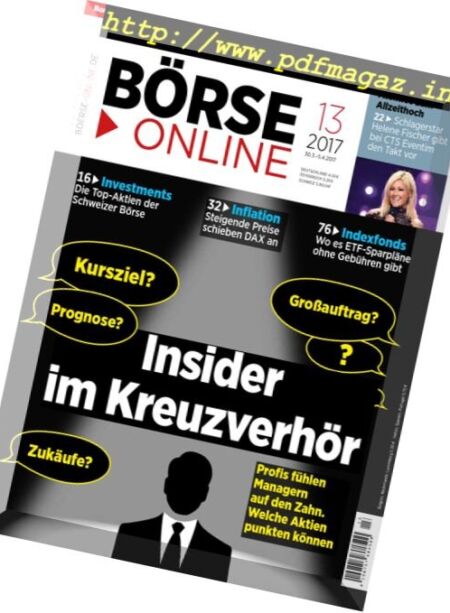 Borse Online – 30 Marz 2017 Cover