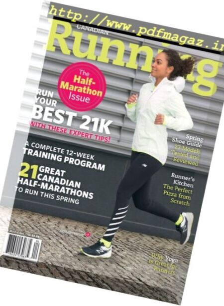 Canadian Running – March-April 2017 Cover