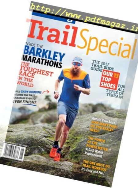 Canadian Running – Trail Issue 2017 Cover