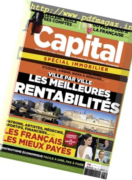 Capital France – Mars 2017 Cover