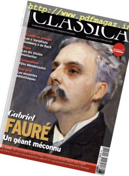 Classica – Mars 2017 Cover