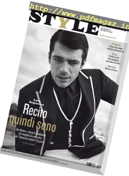 Corriere della Sera Style – Marzo 2017 Cover