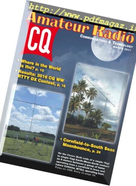 CQ Amateur Radio – March 2017 Cover