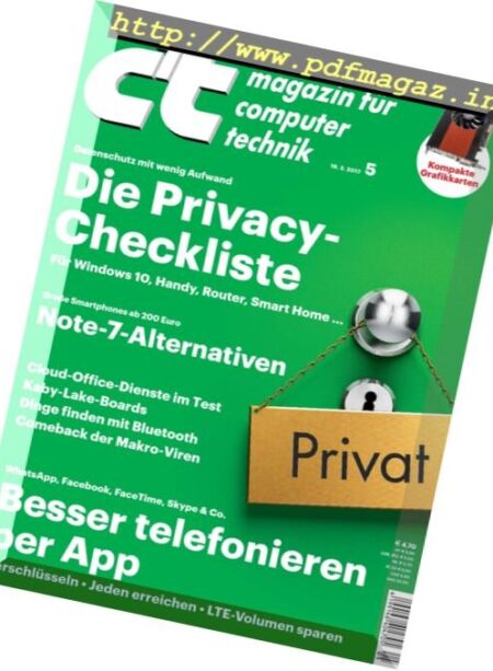 c’t Germany – 18 Februar 2017 Cover
