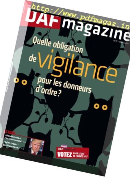 DAF Magazine – Mars 2017 Cover