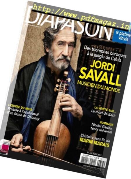 Diapason – Avril 2017 Cover