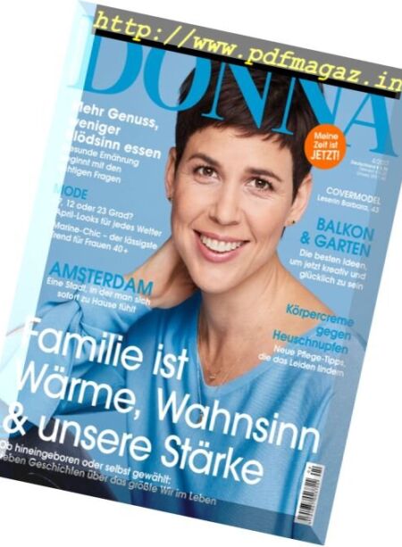 Donna – April 2017 Cover