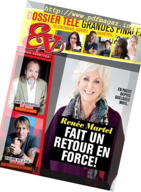Echos Vedettes – 25 au 31 Mars 2017 Cover