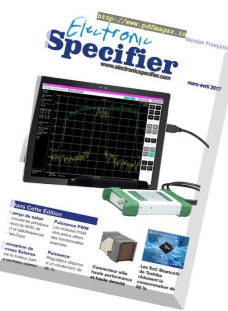 Electronic Specifier France – Mars-Avril 2017 Cover