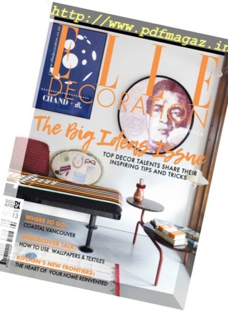 Elle Decoration South Africa – April-May 2017 Cover