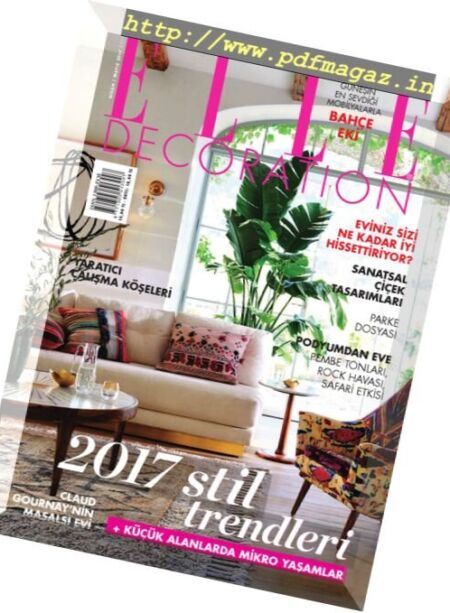 Elle Decoration Turkey – Nisan-Mayis 2017 Cover