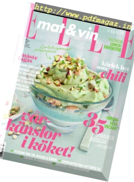 Elle Mat & Vin – Mars 2017 Cover
