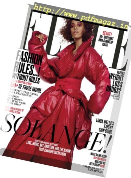 Elle USA – March 2017 Cover