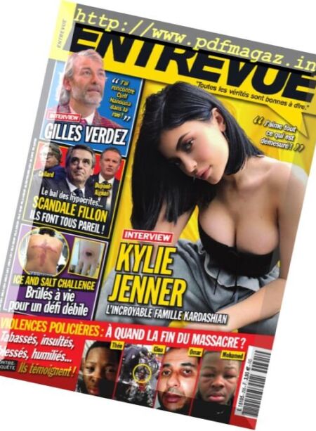 Entrevue – Mars 2017 Cover
