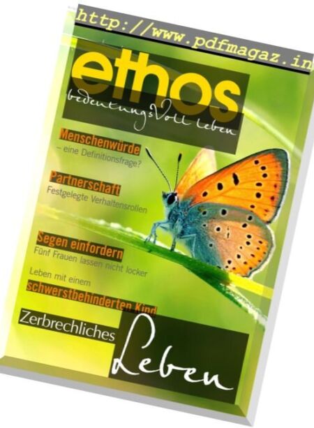 Ethos – August 2016 Cover