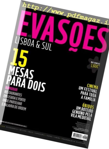 Evasoes – 10 Fevereiro 2017 Cover