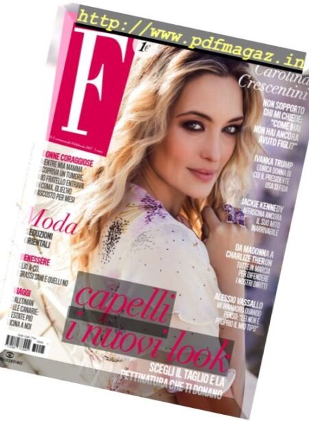 F – 8 Febbraio 2017 Cover