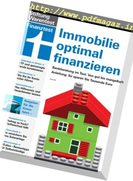 Finanztest – Marz 2017 Cover