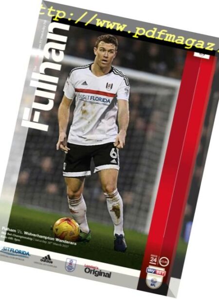 Fulham FC vs Wolverhampton Wanderers – 18 March 2017 Cover