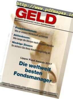 Geld Magazine – Marz 2017