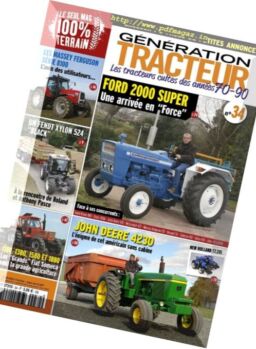 Generation Tracteur – Mars-Avril 2017
