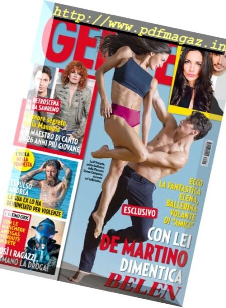 Gente Italia – 21 Febbraio 2017 Cover