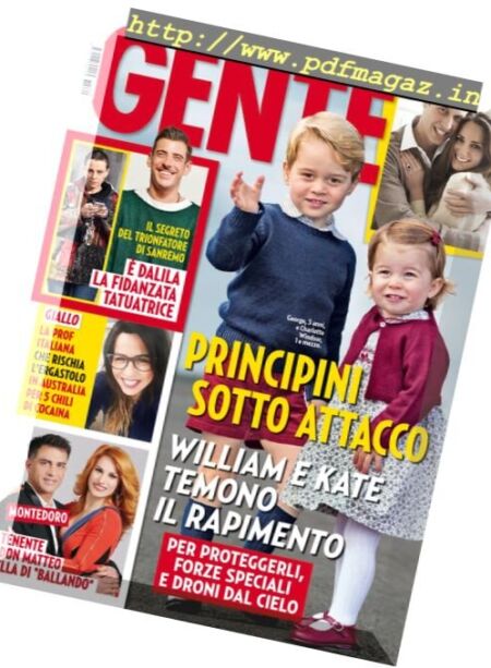 Gente Italia – 7 Marzo 2017 Cover