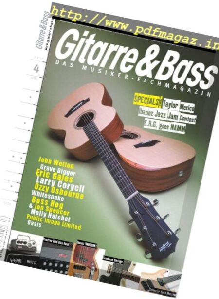 Gitarre & Bass – April 2017 Cover