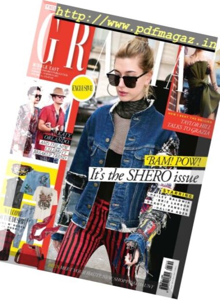 Grazia Middle East – 8 March 2017 Cover