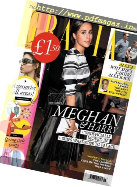 Grazia UK – 10 April 2017 Cover