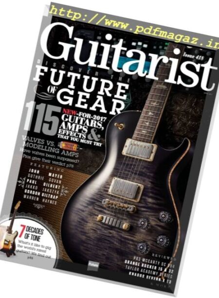 Guitarist – April 2017 Cover