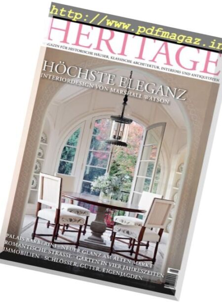 Heritage Magazin – Nr.1, 2017 Cover