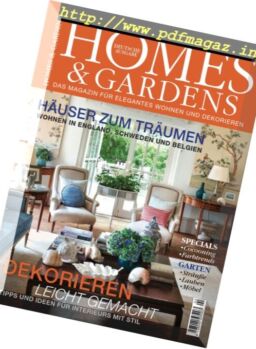 Homes & Gardens Germany – Marz-April 2017