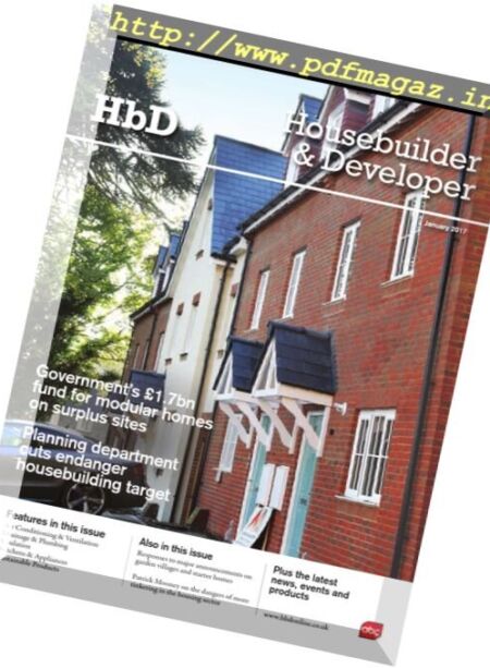 Housebuilder & Developer (HbD) – January 2017 Cover