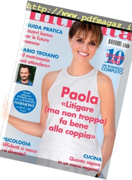 Intimita – 22 Febbraio 2017 Cover