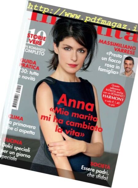 Intimita – 22 Marzo 2017 Cover