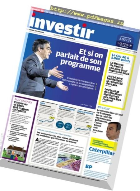 investir – 18 Mars 2017 Cover