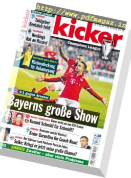 Kicker – 16 Februar 2017