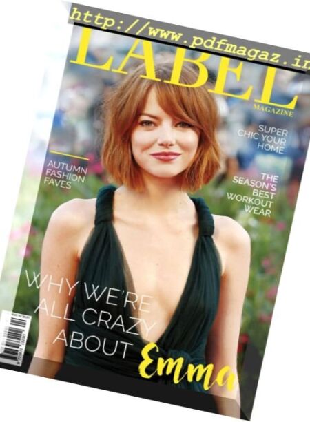 Label Magazine – Autumn 2017 Cover