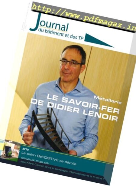 Le Journal du Batiment et des TP – 23 au 29 Fevrier 2017 Cover